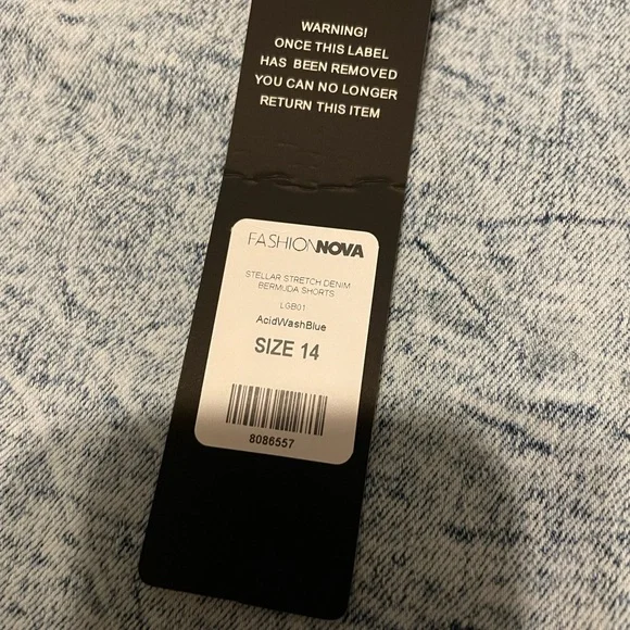 FashionNova Denim Bermuda Shorts - Picture 2 of 7